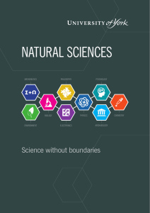 natural sciences - University of York
