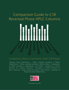 Comparison Guide to C18 Reversed Phase HPLC Columns