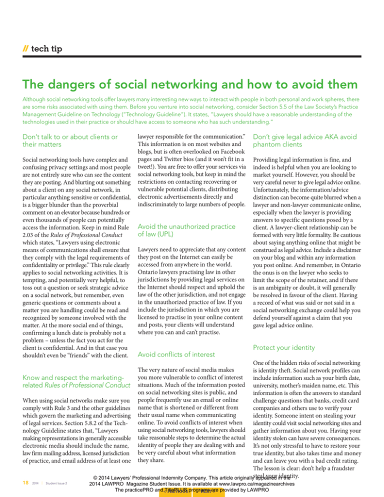 essay dangers on social networking