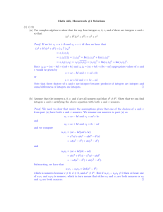 Math 425, Homework #1 Solutions (1) (1.9) (a) Use complex algebra