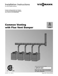 Common Venting with Flue Vent Damper