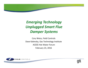 Emerging Technology Unplugged Smart Flue Damper