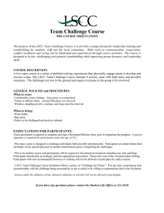 LSCC Team Challenge Course - Lake