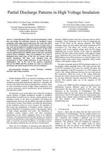 Partial discharge patterns in high voltage insulation
