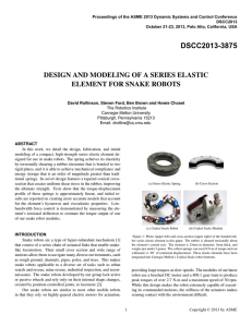 Design and Modeling of a Series Elastic Element