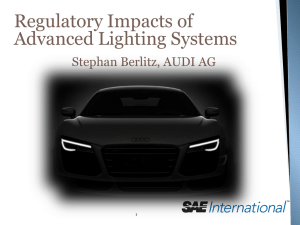 Regulatory Impacts of Advanced Lighting Systems