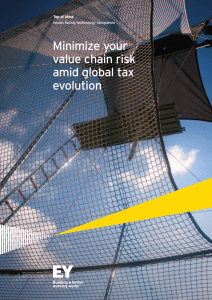 Minimize your value chain risk amid global tax evolution
