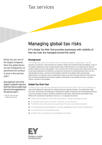 Managing global tax risks
