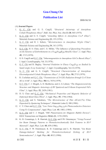 Gou-Chung Chi Publication List