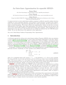 An Outer-Inner Approximation for separable MINLPs