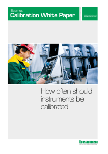 How often should instruments be calibrated