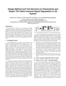 Design Method and Test Structure to Characterize and Repair TSV
