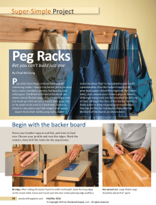 Peg Racks - Woodcraft Magazine