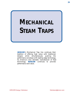 mechanical steam traps