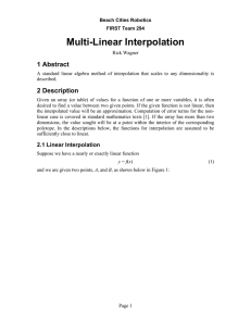 Multi-Linear Interpolation