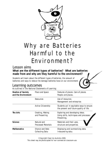 Why are Batteries Harmful to the Environment?