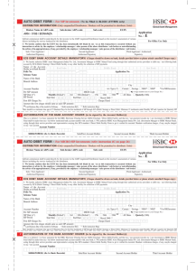 AUTO DEBIT FORM - For MICRO SIP Investments (refer instruction