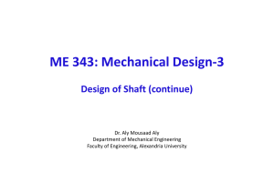 ME 343: Mechanical Design-3