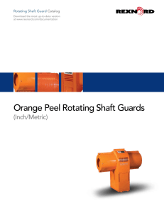 Orange Peel Rotating Shaft Guards