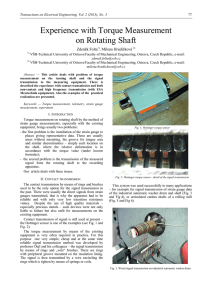 Experience with Torque Measurement on Rotating Shaft