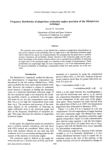 Frequency distribution of plagioclase extinction angles: precision of