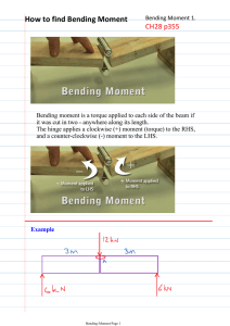How to find Bending Moment