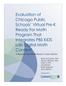 Evaluation of Chicago Public Schools` Virtual Pre