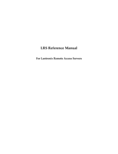 LRS Reference Manual