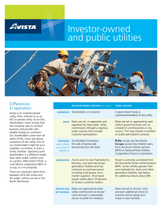 Investor-owned and public utilities
