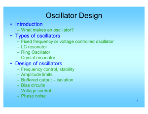 Oscillator Design