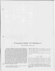 Frequency Stable LC Oscillators