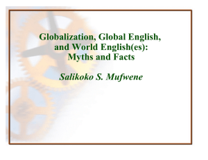 Globalization, Global English, and World English(es)