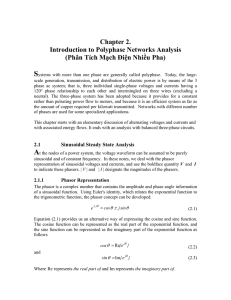 Chapter 2. Introduction to Polyphase Networks Analysis (Phân Tích