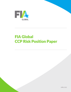 FIA Global CCP Risk Position Paper