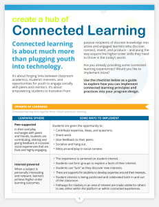 Connected Learning Checklist