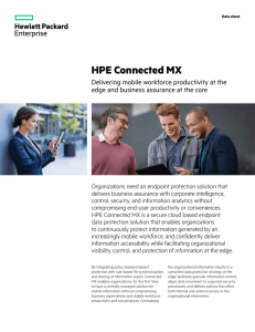 HPE Connected MX delivering mobile workforce productivity at the