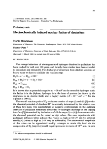 Electrochemically induced nuclear fusion of deuterium