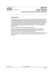 Spice model tutorial for Power MOSFETs