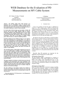 WEB Database for the Evaluation of PD Measurements