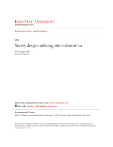 Survey designs utilizing prior information