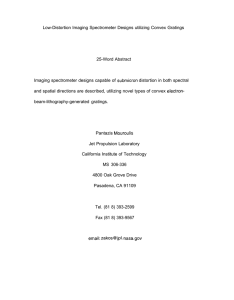 Low-Distortion Imaging Spectrometer Designs utilizing