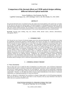Comparison of the thermal effects on LWIR optical designs utilizing