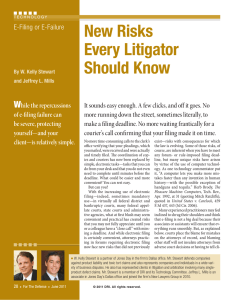 E-Filing or E-Failure: New Risks Every Litigator Should