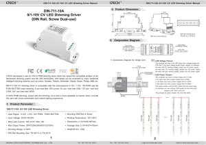 DIN-711-10A 0/1-10V CV LED Dimming Driver DIN Rail