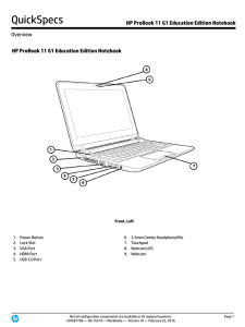 HP ProBook 11 G1 Education Edition Notebook