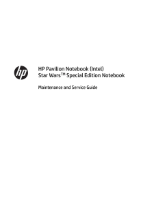 HP Pavilion Notebook (Intel)Star WarsTM Special Edition Notebook