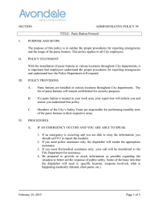 SECTION: ADMINISTRATIVE POLICY 59 TITLE: Panic Button