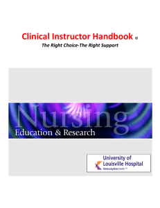 Clinical Instructor Handbook