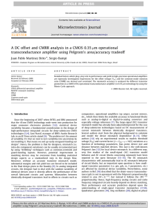 A DC offset and CMRR analysis in a CMOS 0.35μm