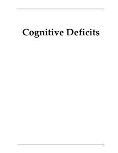 Cognitive Deficits